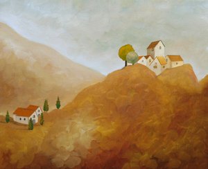 Kouzlo vesničky na svahu od Angeles M. Pomata