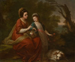 Paní Hugh Morgan a její dcera od Angelica Kauffmann
