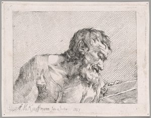 Čtení starého muže od Angelica Kauffmann