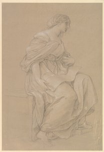 Studie sedící ženy od Angelica Kauffmann
