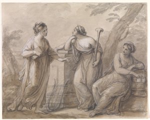 Tři múzy v rozhovoru od Angelica Kauffmann