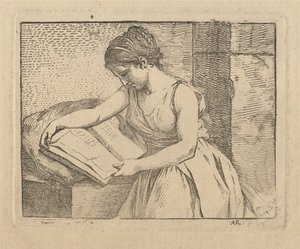 Čtoucí žena od Angelica Kauffmann
