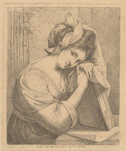 Mladá žena v zamyšlení od Angelica Kauffmann