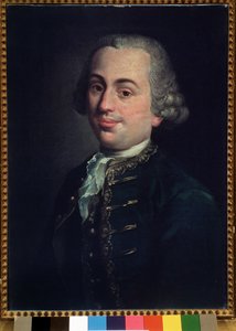 Portrét Michelangela Emilianiho (1737-1779) italského houslisty