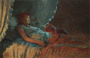 Alba Serena Mateřství, 1889-1890. od Angelo Morbelli
