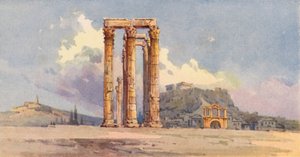Sloupce olympského Dia, Atény (barevné lito)