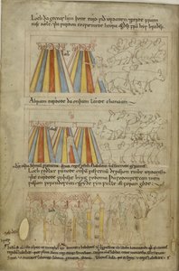 Bavlna Claudius B. IV, f.23v Lot a Abraham od Anglo Saxon