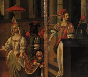 Čtyřnásobná oboustranná obrazovka, cca 1700