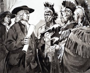 Rozdělený národ, ilustrace z knihy "The Making of America od Angus McBride
