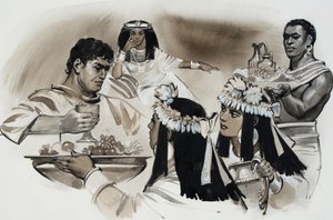 Antonín a Kleopatra (kvaš na papíře) od Angus McBride