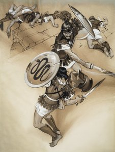 Horatii (kvaš na papíře) od Angus McBride
