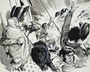 Parník Mississippi (kvaš na papíře) od Angus McBride