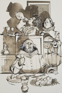 Služebnictvo (kvaš na papíře) od Angus McBride