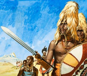 Africký kmen Masajů od Angus McBride