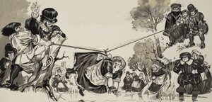 Hon na čarodějnice (kvaš na papíře) od Angus McBride