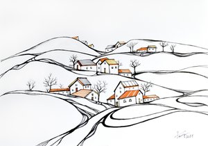 Zimní vesnička Hills