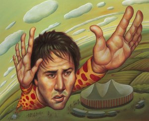 Keanu Reeves, 2000 (akryl na ilustrační tabuli)