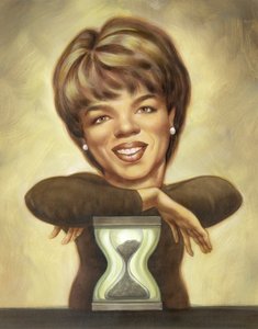 Oprah Winfrey, 2010 (akryl na ilustrační tabuli) od Anita Kunz