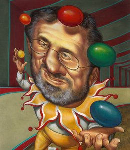 Steven Spielberg, 2000 (akryl na ilustrační tabuli)