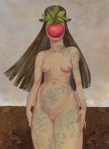 Dcera člověka, 2016 (akrylová barva na ilustrační tabuli)