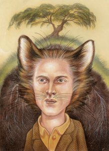 Wes Anderson, 2009 (akryl na ilustrační tabuli) od Anita Kunz