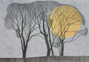 Megamoon, 2011 (barevná tužka na papíře)