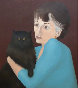 Žena s kočkou, 1982