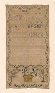 Sampler, Spojené státy, 19. století. od Ann Morris