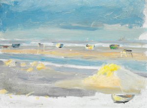 Lodě na pláži, Skagen.
