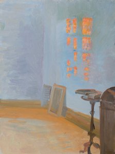 Večerní slunce v umělcově pracovně na Markveji. od Anna Ancher