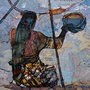 Rybářská žena od Anna Contemporary Artist Kostenko