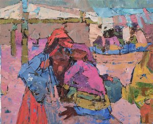 Matka se spícím dítětem od Anna Contemporary Artist Kostenko