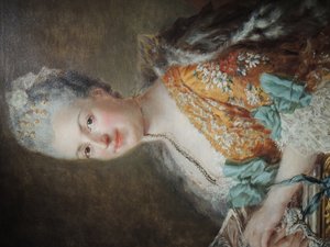 Louise-Honorine Crozat du Châtel, vévodkyně z Choiseul (Therbush) od Anna Dorothea Therbusch