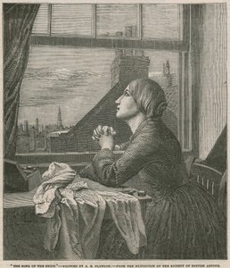 Píseň košile - maloval A E Blunden (rytina) od Anna E. Blunden