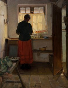 Služebná v kuchyni od Anna Kirstine Ancher