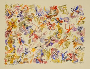 3 Labutí píseň, 2023 (akvarel) od Anna Pugh