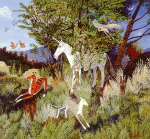 Jiné místo, 2008 (akryl) od Anna Pugh