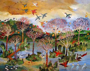 Everglade, 2013 (akryl) od Anna Pugh