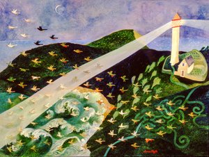 Hledání cesty, 2004 (akryl) od Anna Pugh