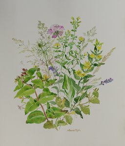 Květinové zátiší 4, 2021 (malba) od Anna Pugh