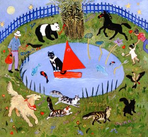 Hello Chloe, 2004 (akryl) od Anna Pugh