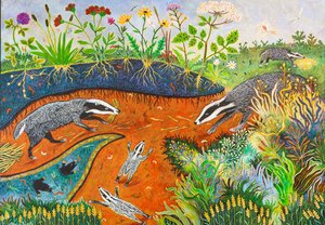 Úklid, 2019 (akryl) od Anna Pugh