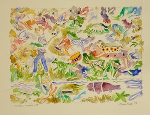 Možná, možná ne, 2023 (akvarel) od Anna Pugh