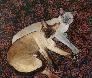 Komise Merlin a Meilo, 2018 (akryl) od Anna Pugh