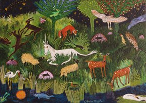 Noční život, 2018 (akryl) od Anna Pugh