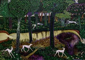 Kocourek Primrose, 2017 (akryl) od Anna Pugh