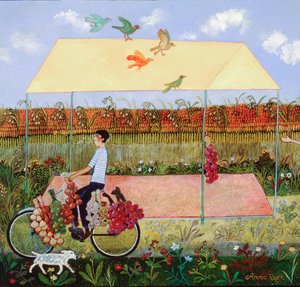 Speciální dodávka, 2010 (akryl) od Anna Pugh