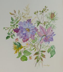 Květinové zátiší, 2021 (malba) od Anna Pugh