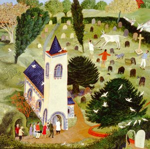 Zatoulaný dobytek, 2007 (akryl) od Anna Pugh