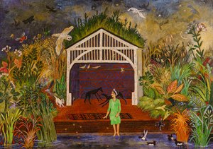 Tewit to Woo, 2018 (akryl) od Anna Pugh